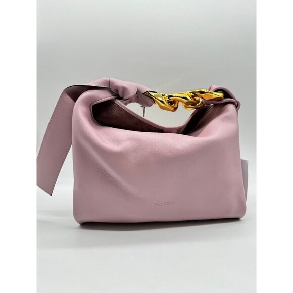 Jw Anderson Medium Leather Chain hobo bag - Pale Pink - Picture 6 of 16